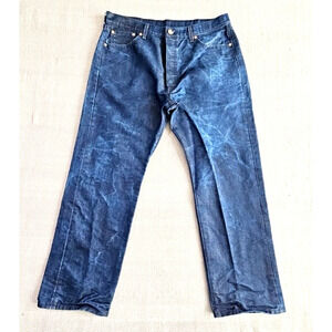 Levi's Jeans Men's W38 L32 501 Dark Wash 8% Metallic Thread PC9-00501-2749